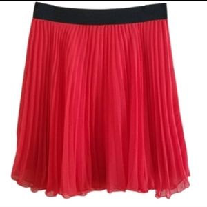 Abercrombie & Fitch Pleated Sheer Skirt